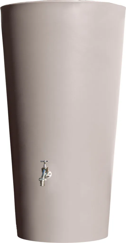 Cuve à eau de pluie 150L Rainbowl Flower taupe à planter pour terrasse