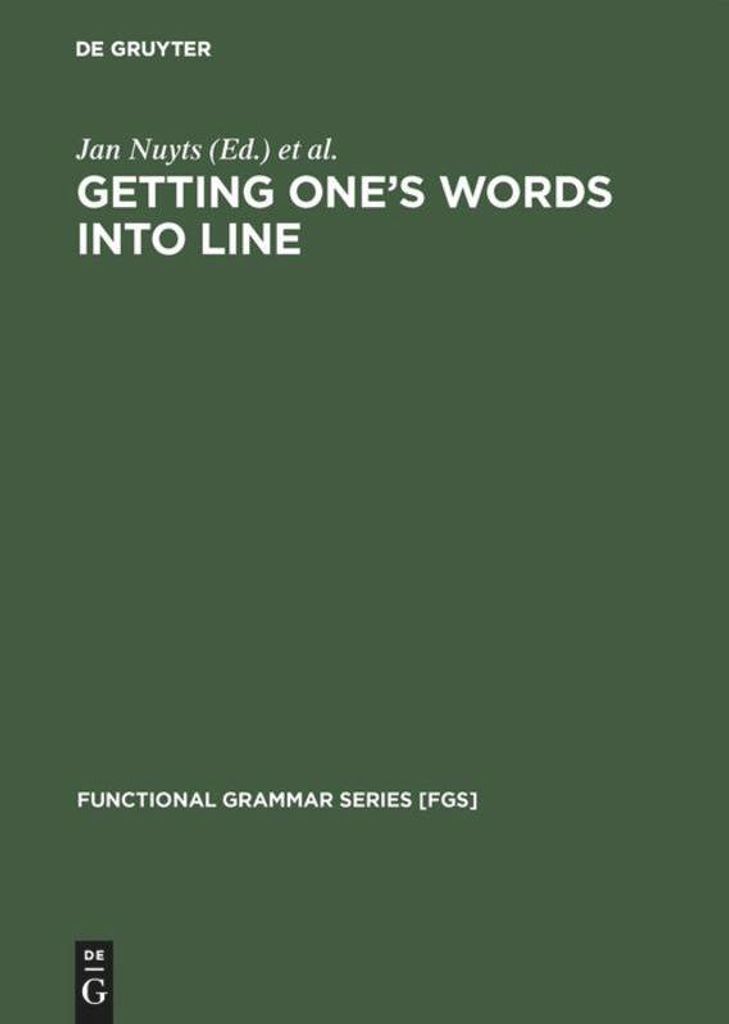 Getting One's Words into Line