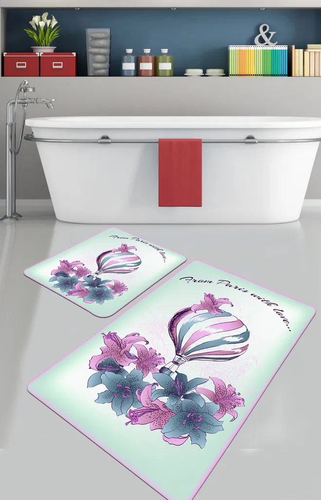 Tappeto Bagno Velluto Mijolnir Purple CHL4409 | Design Lusso 700g
