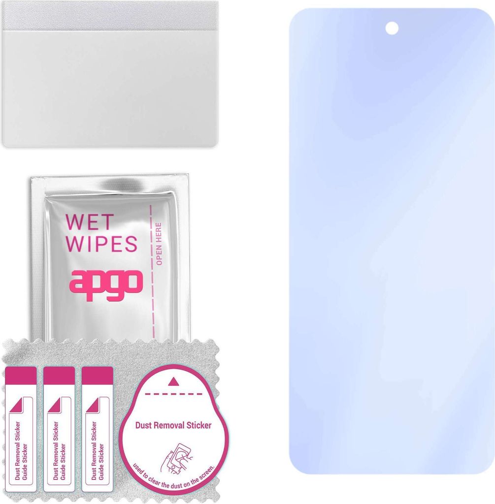 apgo Hybrid Schutzglas, kompatibel mit ZTE Blade V40 Smart, 9H Härte, Flexible Nano Glass PRO, toller Ersatz für Hartglas, kratzfester Displaysch...