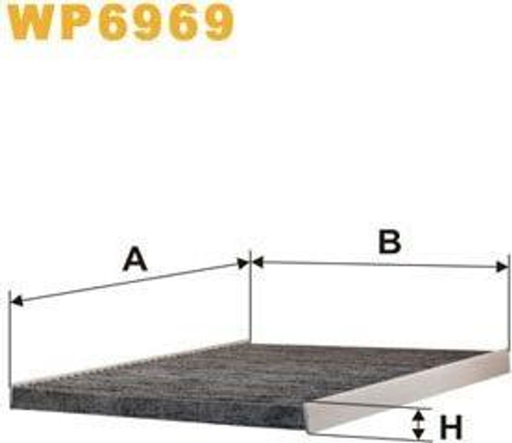 WIX FILTERS WP6969 Innenraumfilter Pollenfilter für ALFA ROMEO 166 (936) Aktivkohle