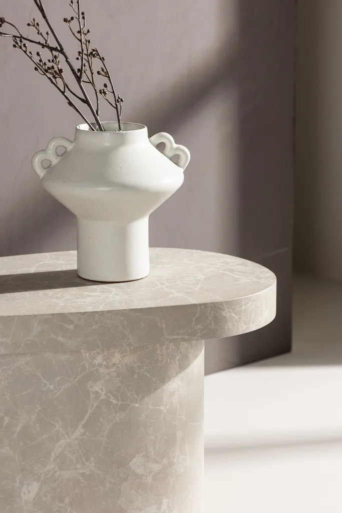 Båstad table d'angle gris clair - Table d'appoint moderne pour salon - 9