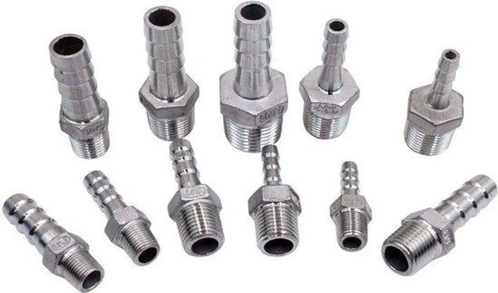 Raccord inox 1/4 BSP mâle 10 mm anti-fuite pour tuyaux et pompes