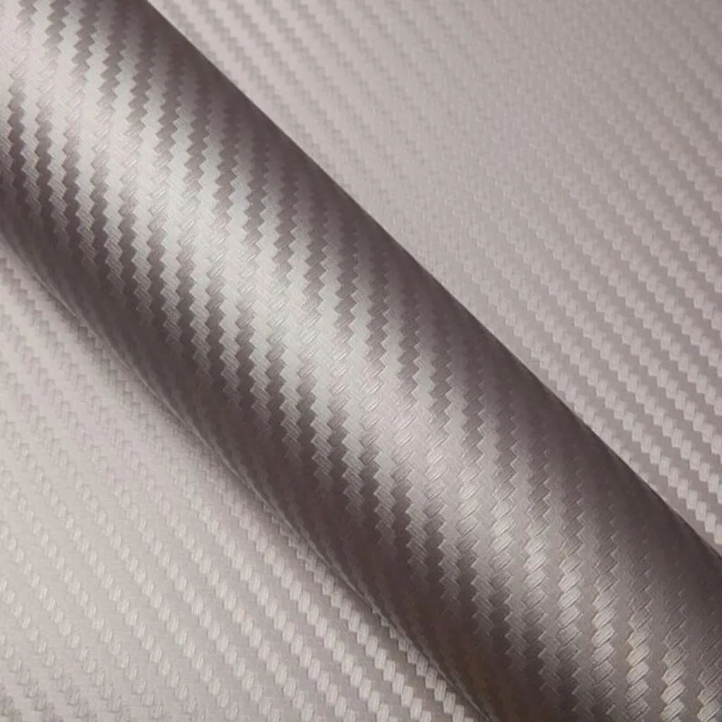 Covering Carbone Argent Texturé 152cm x 1m - Haute Finition DIMEXACT