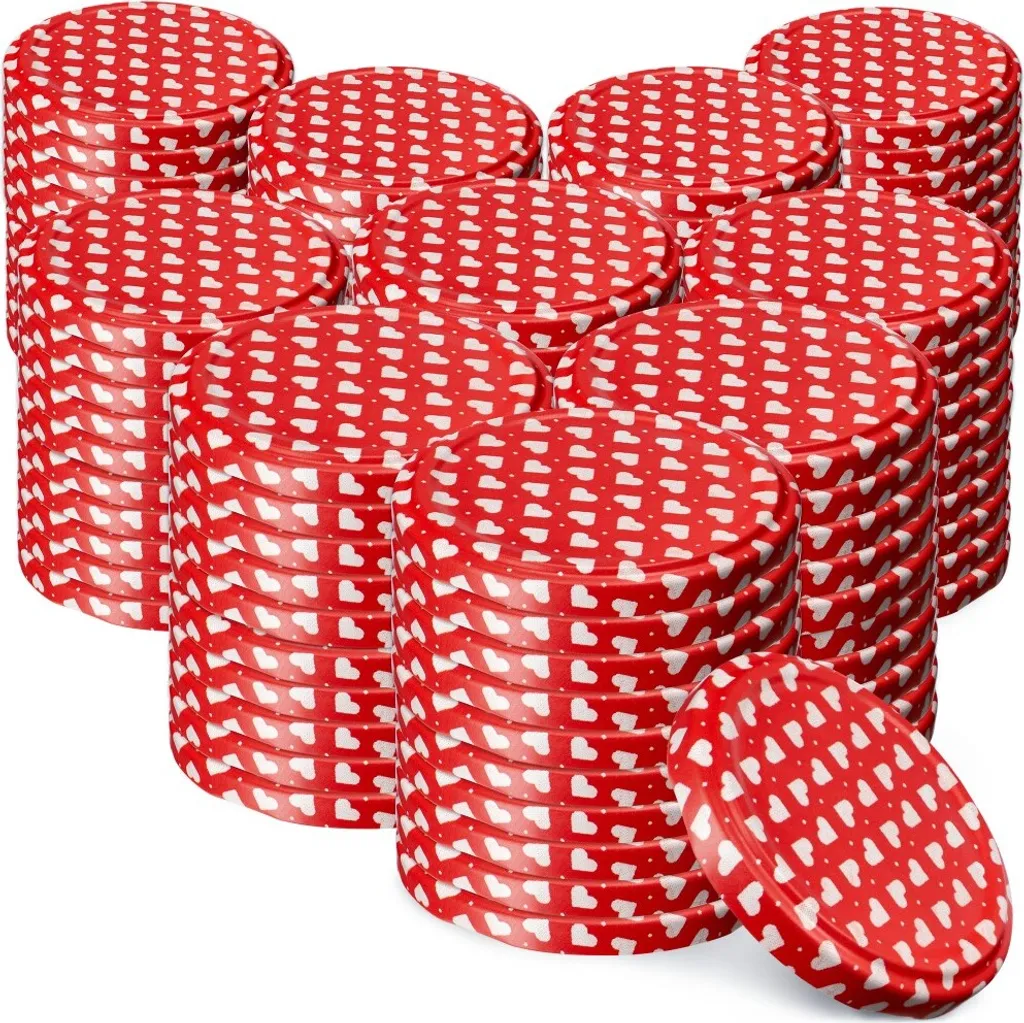 KADAX Virbo Coperchi 82 mm con Cuore - Set 100 Pezzi Chiusura Sicura