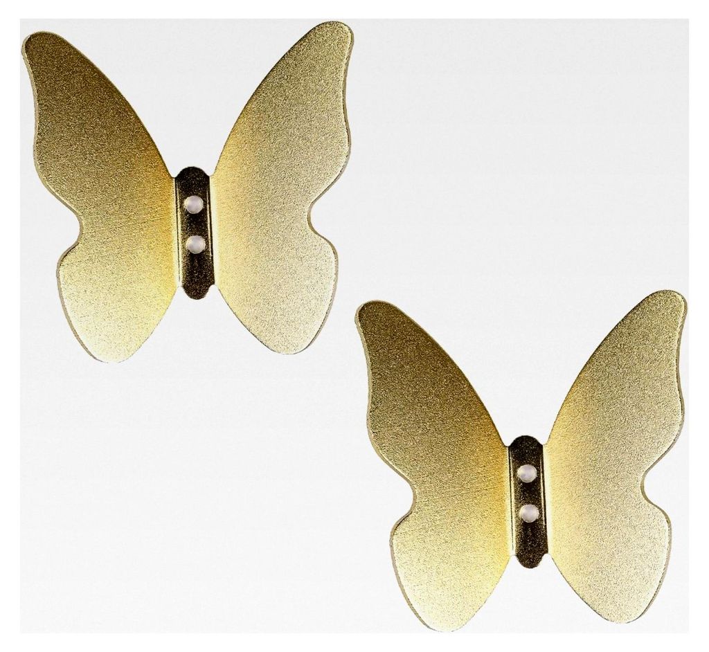 2 Wandhaken in Schmetterlingsform, mattierte, lackierte Kleider- und Handtuchhaken aus Edelstahl für Schlafzimmer, Kleiderschrank, Badezimmer und ...