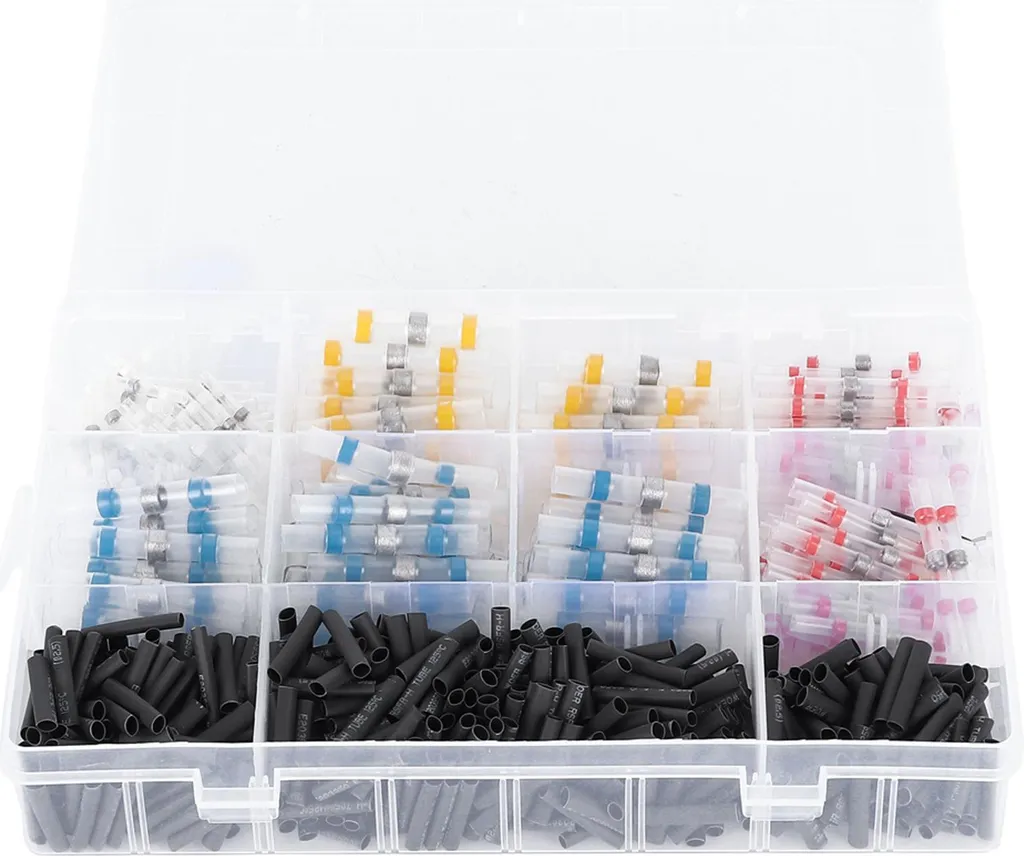 Gaines de Soudure Bout à Bout Étanches en Polyoléfine - Kit de 600 Pcs
