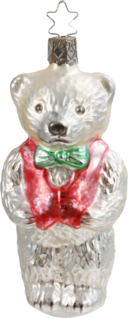 INGE-GLAS Weihnachts-Hänger Papa Bär Nostalgie | IG-10247S017