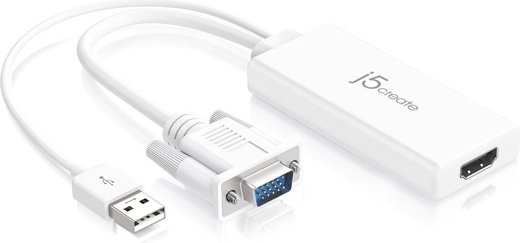 j5create JDA214-N VGA zu HDMI Video Audio Adapter
