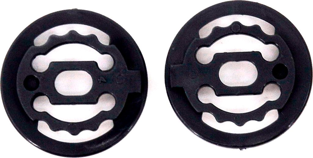 CP Screw Support Button (ovales loch) - CP Skihelm Schrauben-Set support ring schwarz - passend für CP Skihelm mit Visier