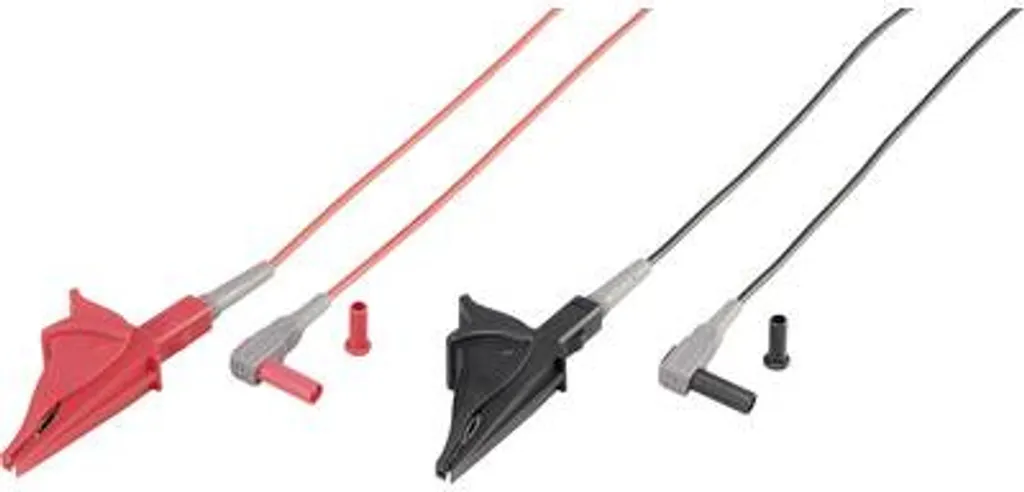 Câble de Mesure 1m Anti-Glissement avec Pinces Crocodiles 4mm VC-8097045