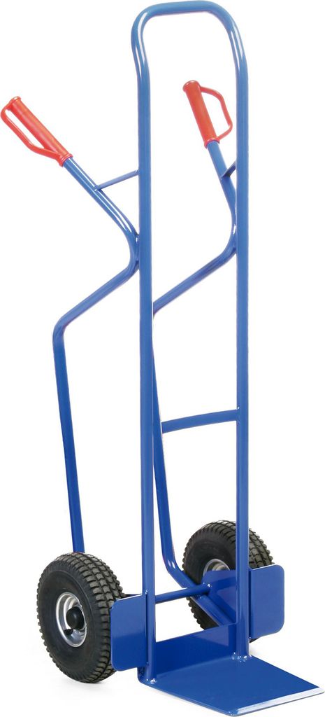 Protaurus Stahlrohr Stapelkarre 350kg Traglast Kugellager Luft 380x270mm