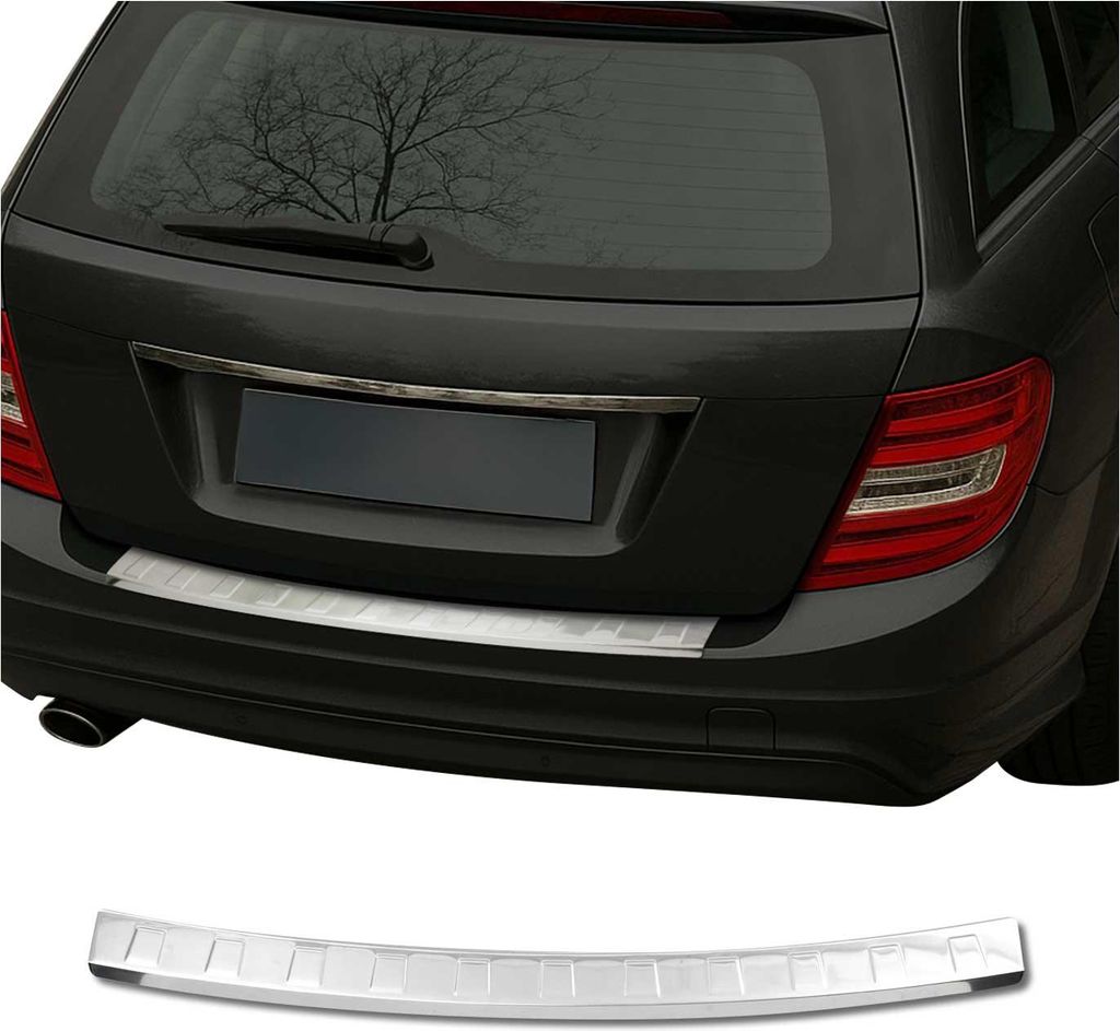 Ladekantenschutz für Mercedes C Klasse S204 T-Model 2008-2014 Edelstahl Chrom