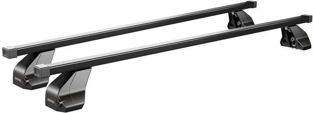 Menabo Omega BMW Serie 5 F10 (2013-2016) | Portapacchi Acciaio Nero 130cm