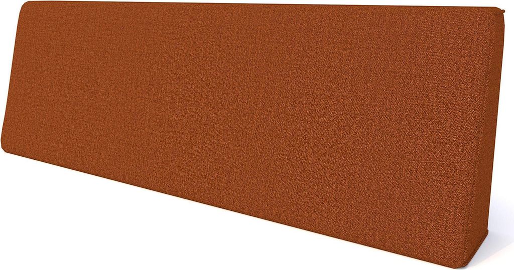 Pillows24 - Palettenkissen mit abnehmbarem Bezug - Rückenkissen | Polster für Europaletten 120x80 Sofa - Wasserfest - Outdoor/Indoor | Orange