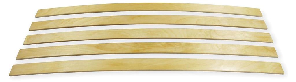 Ersatz Federholzleisten 5er Paket in verschiedenen Längen, Breite 40 mm, Höhe 8 mm