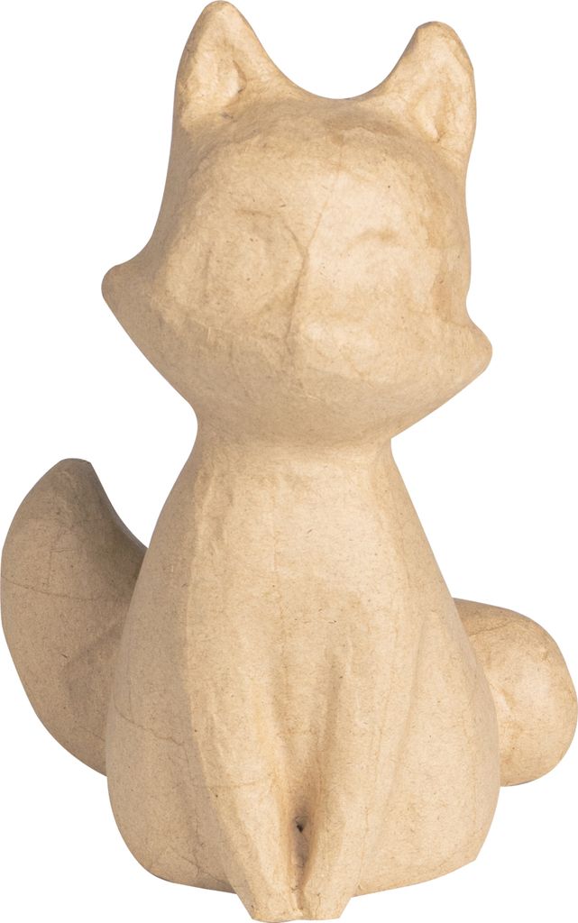 Décopatch Braunes Pappmaché, Fuchs 14x11x20 cm - Kartonbraun SA236C
