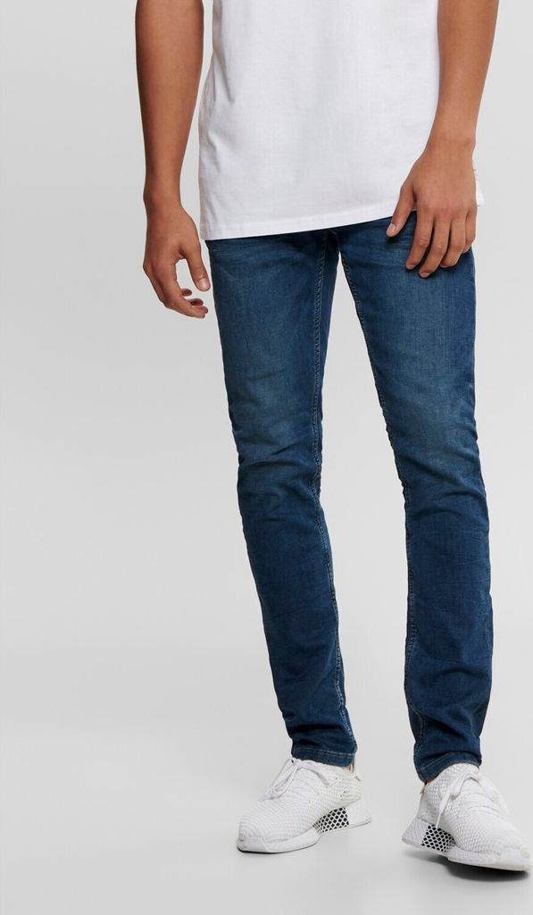 Slim Fit Jeans Basic Denim Hose ONSLOOM Tapered Trousers Stoned Washed |