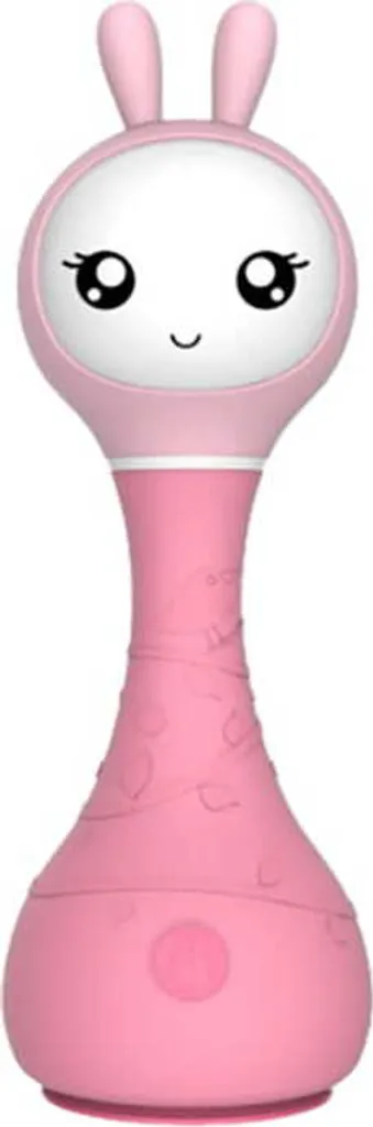 Hochet d'Éveil Bébé ALILO Smart Bunny Rose - Aide au Sommeil Musical