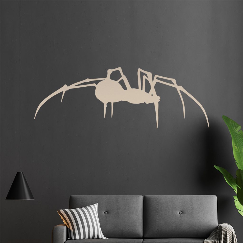 KIWISTAR Spinne Seite - Beine Spinnweben Vogelspinne Zecke Kanker Wandtattoo in 6 Größen - Wandaufkleber Wall Sticker - Dekoration, Küche, Wohnz...