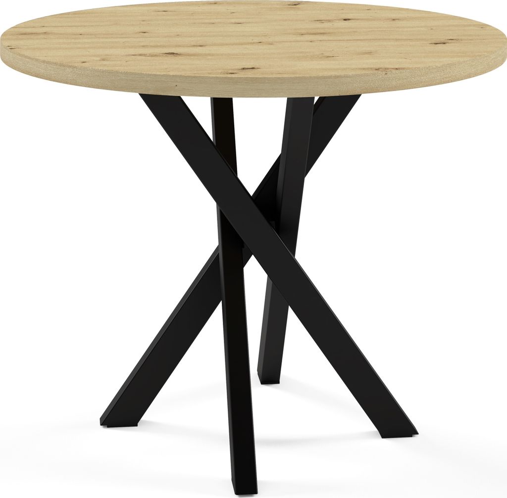 Masseno ESSTISCH CARLO 100 cm x 100 cm x 77 cm Esszimmertisch, Küchentisch, Rundtisch, Modern Design