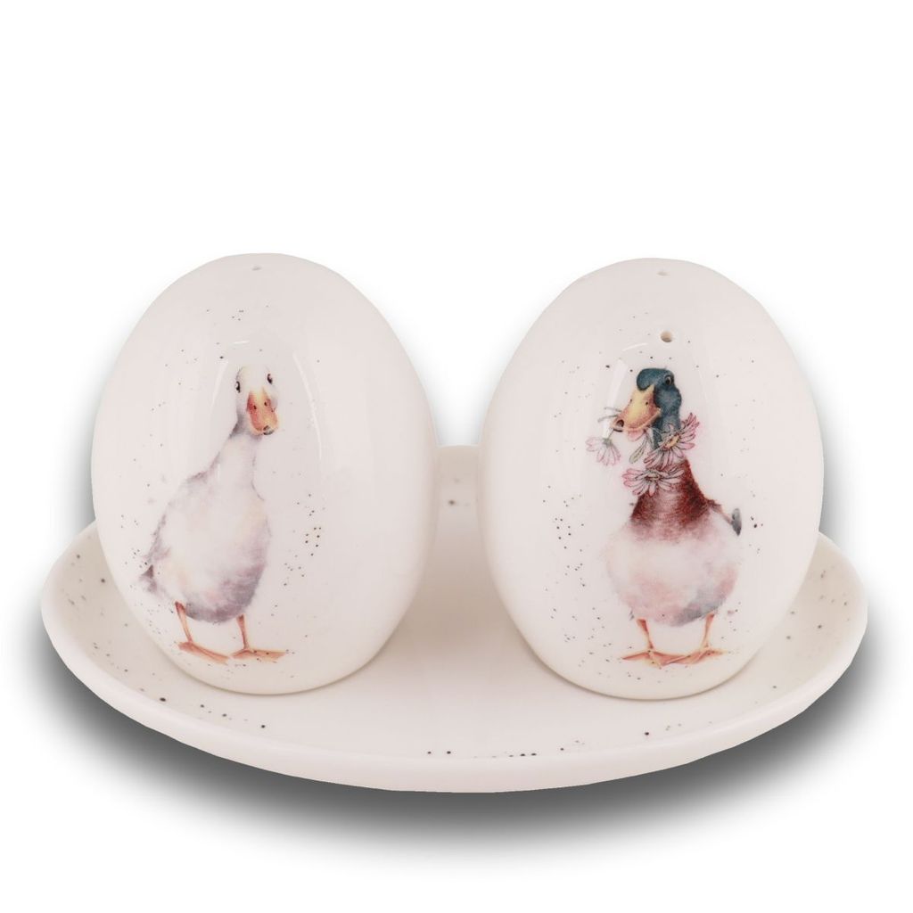 Wrendale Designs Salz- & Pfeffer Set Enten mit Servier-Tablett