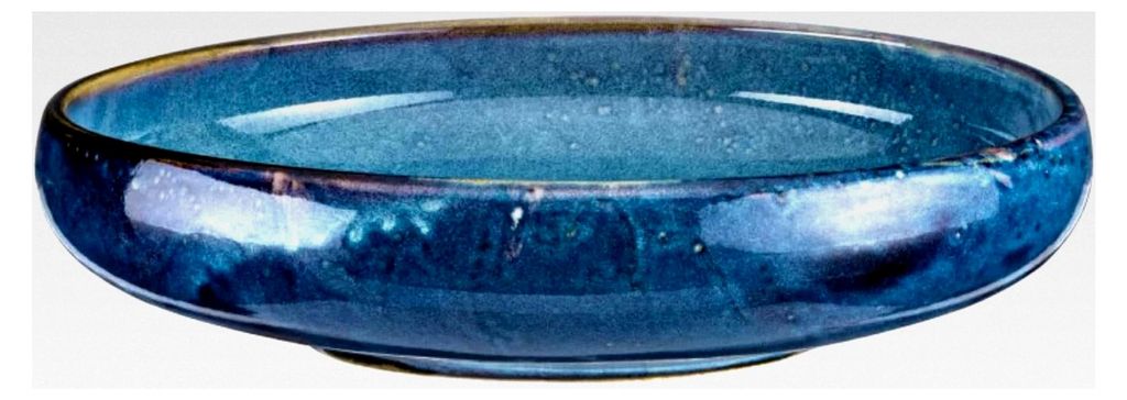 DEEP Blue Bowl Schüssel 29,5 cm Salatschüssel Dessertschalen Servierschale Müslischalen aus hochwertigem Porzellan