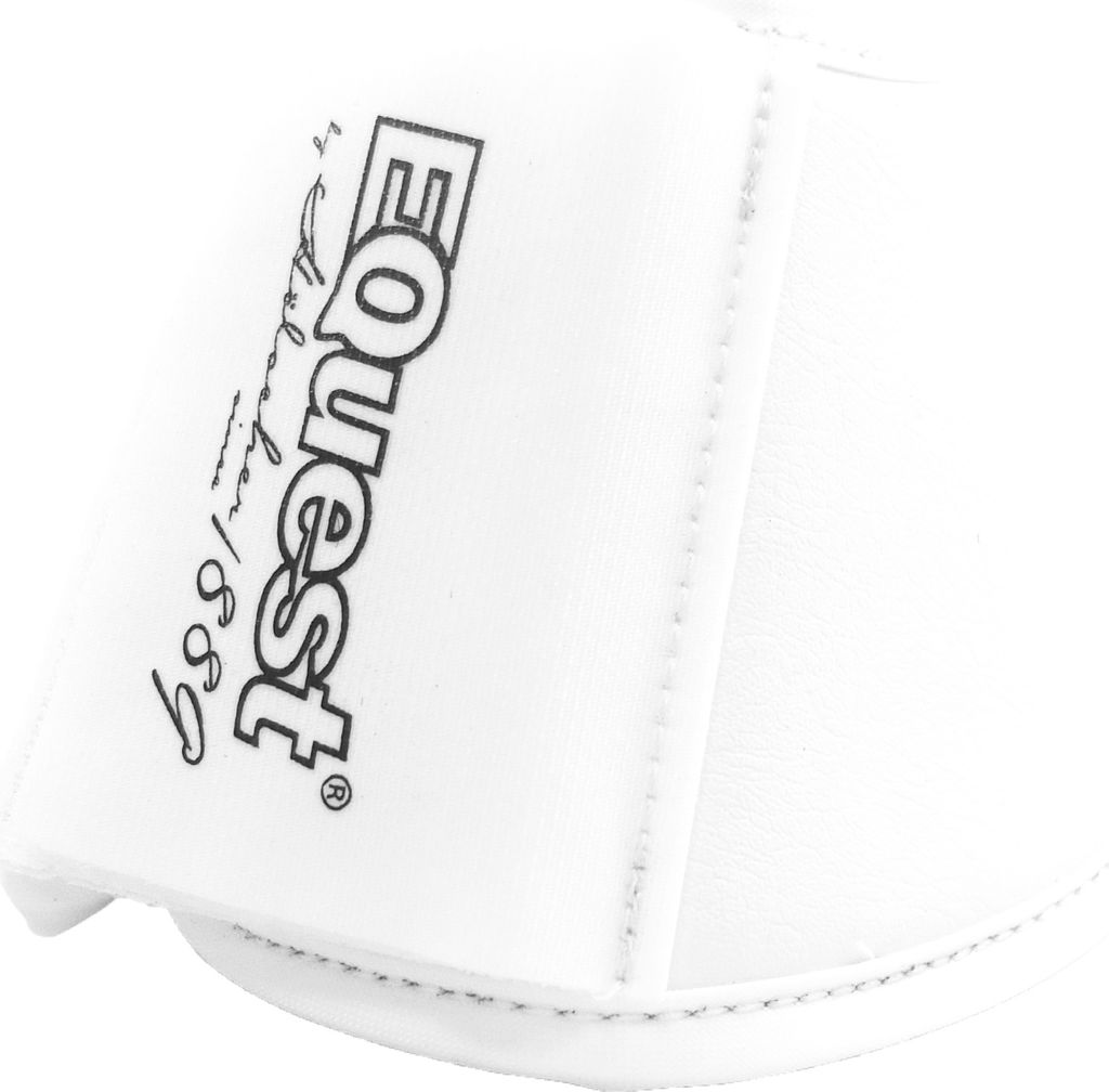 EQuest Hufglocke Waschleder, Premium Schutz für Pferde, 2er Set - Weiß, S