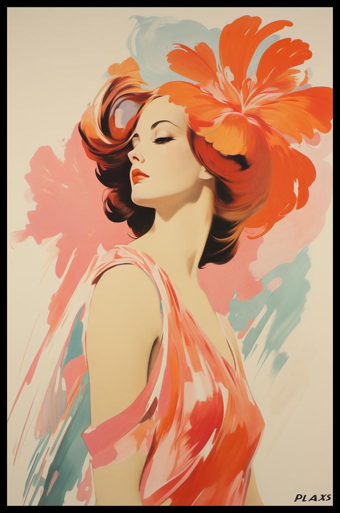 Plakat 53x81cm Blumenmelodie