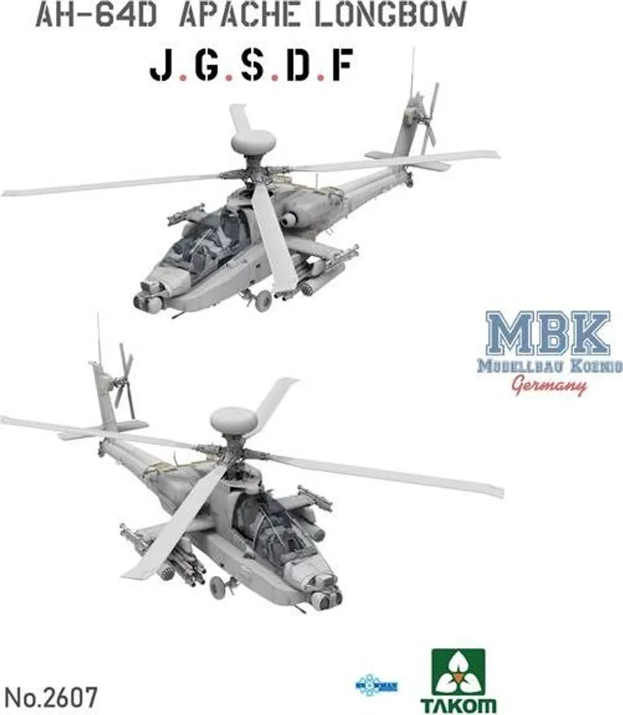 Hélicoptère AH-64D Apache Longbow JGSDF 1:35 sans défaut d'ajustement - 2
