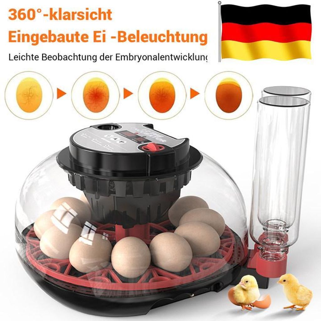12 Eier Inkubator Vollautomatisch Brutmaschine , Produktbild 