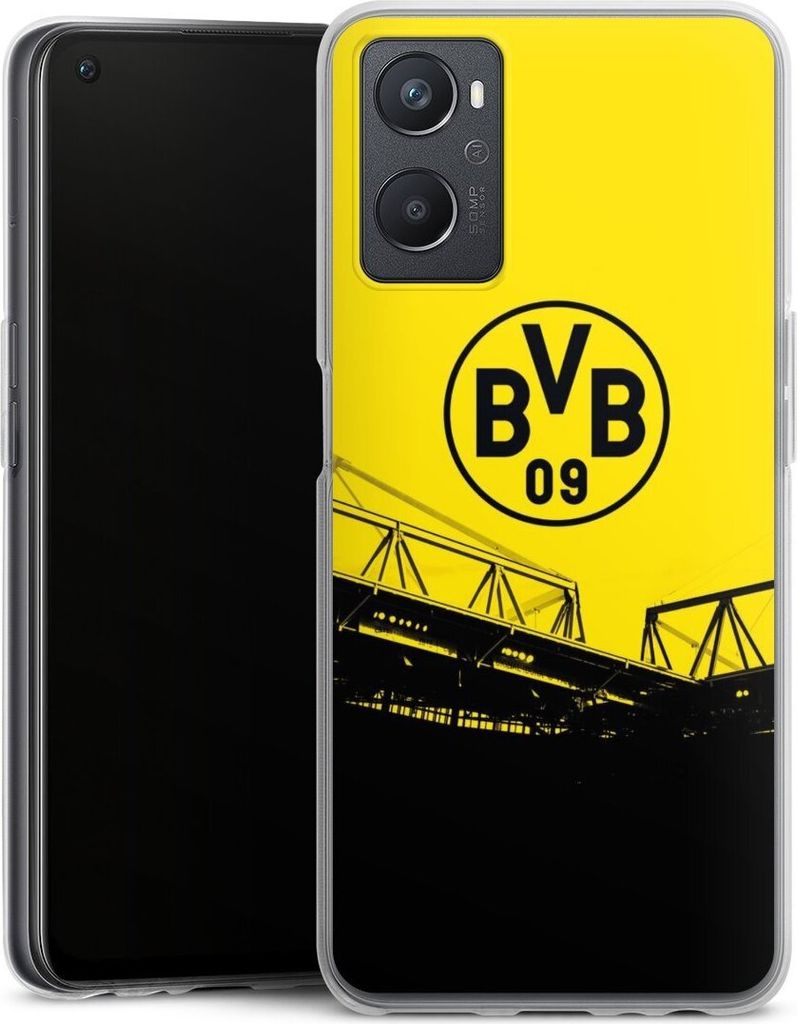 DeinDesign Handyhülle für Oppo A96 4G Silikon Hülle Case Smartphone Schutzhülle BVB Borussia Dortmund Fanartikel