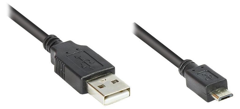 Good Connections USB 2.0 an USB Micro B 0,5m schwarz