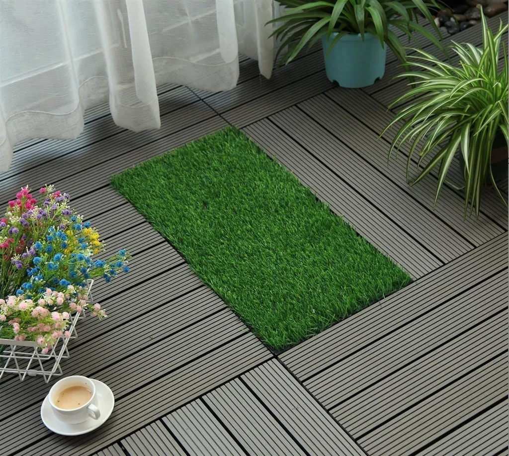 Dalles de terrasse composite WPC dalles clipsables extérieures 30x60 cm - 3