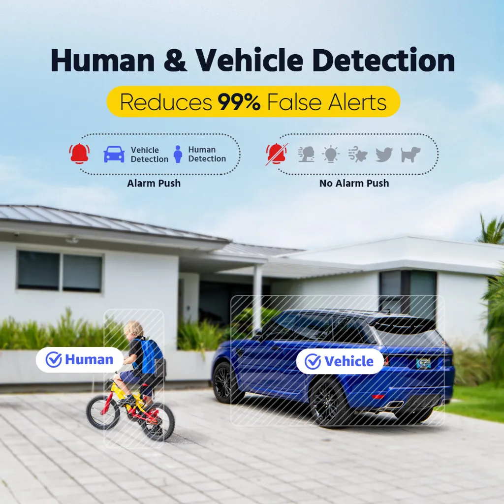 Caméra de sécurité 3K haute résolution avec détection de mouvement - 4
