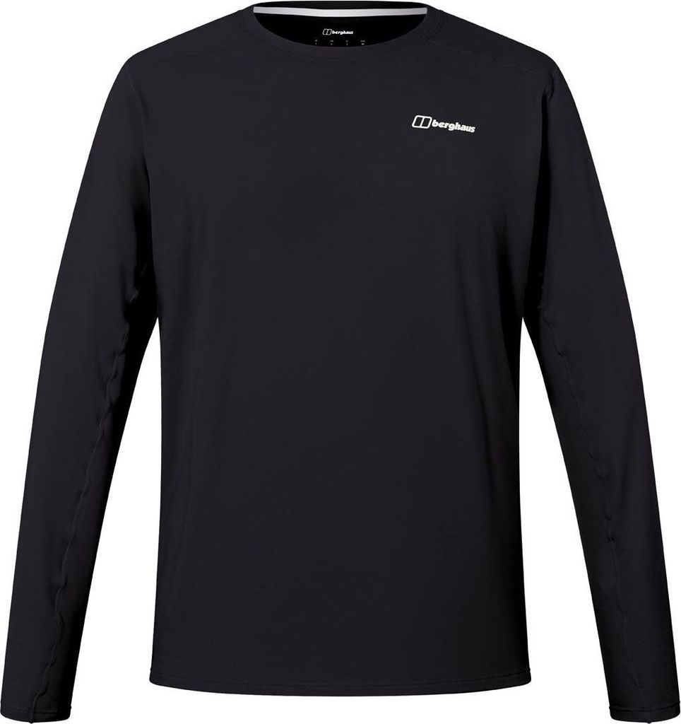 Berghaus Delta Langarm-Shirt für Herren - Berghaus, Farbe:BP6-BLACK/BLACK, Größe:UK XL // DE 55