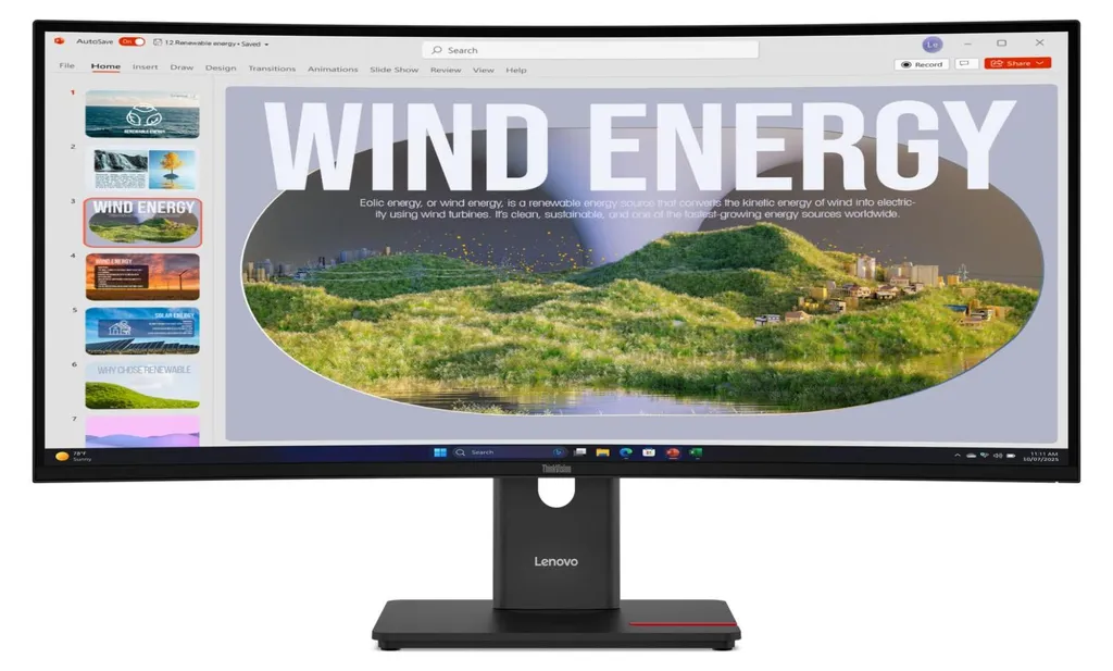Moniteur Incurvé 34 Pouces Lenovo ThinkVision T34WD-40 Hub USB-C