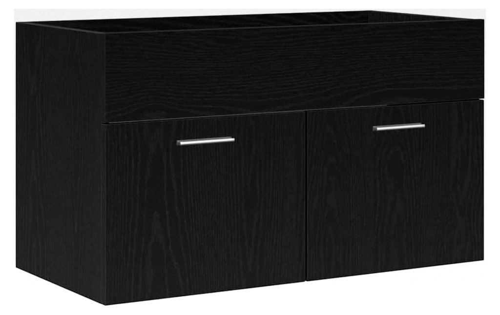 Waschbeckenunterschrank Schwarze Eiche 90 x 38,5 x 46 cm