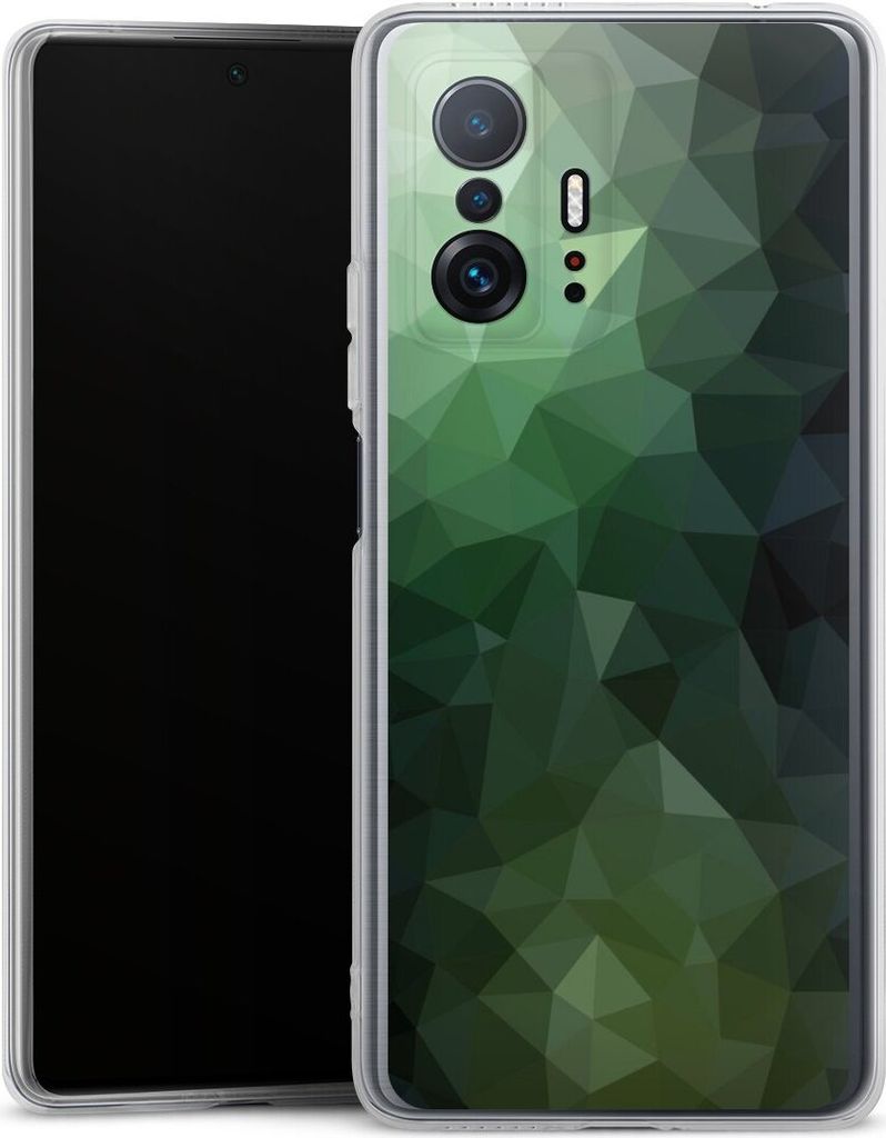 DeinDesign Handyhülle für Xiaomi 11T Pro 5G Silikon Hülle Case Smartphone Schutzhülle Geometric Mosaik Tarnmuster