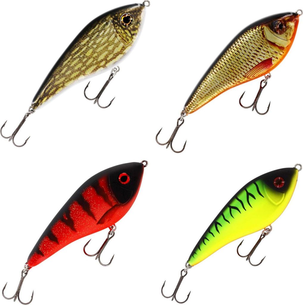 Westin Swim Glidebait Silent 12cm- Jerkbait, Farbe:Real Rudd, Länge / Gewicht /Schwimmverhalten:12cm / 55g / Suspending