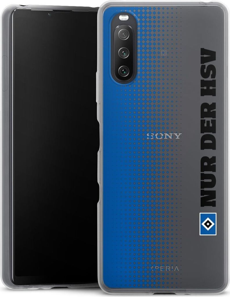 DeinDesign Slim Hülle für Sony Xperia 10 III Silikon Case Ultra Dünn Handyhülle HSV Logo transparent