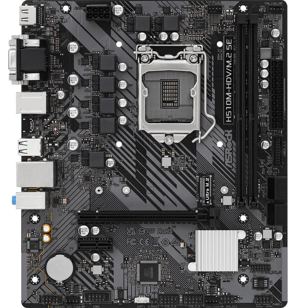 ASRock H510M-HDV/M.2 SE 1200 mATX HDMI/DVI/VGA DDR4 retail Zdjęcie produktu 