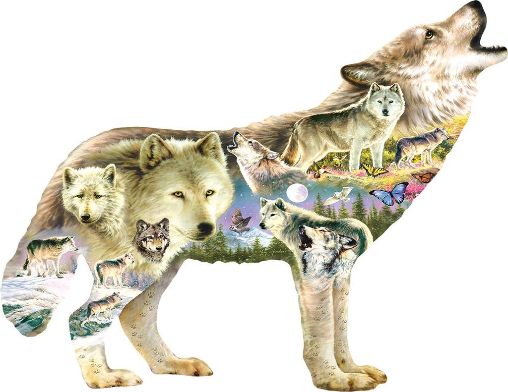 SunsOut Puzzle XXL Teile - Meadow Wolf - Greg Giordano - 750 Teile