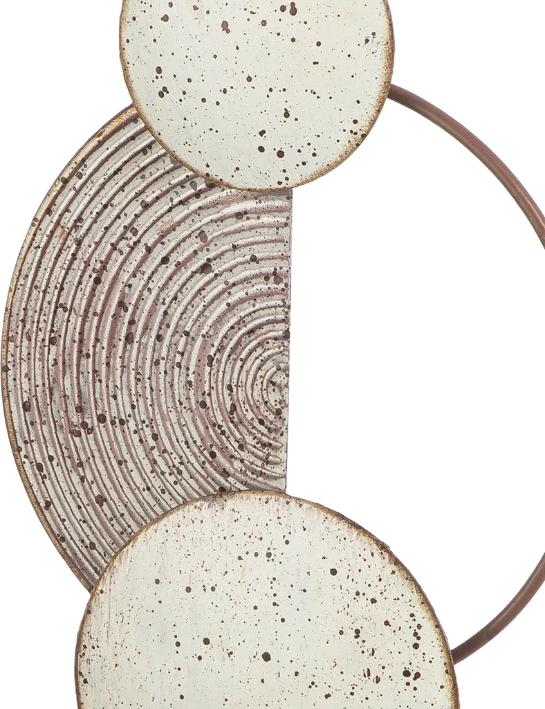 Statue décorative Ermelo métal blanc 49.5cm - Finition sobre et chic - 3