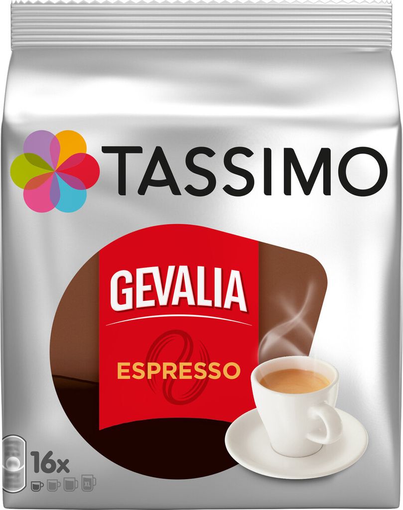 Tassimo Gevalia Espresso, Espresso, 16 Kapseln, =16 Getränke