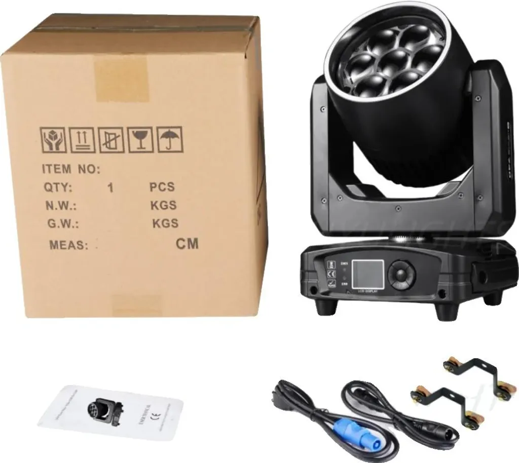 Lyre de Scène LED RGBW 7x40W Projecteur Automatique Balayage Rapide