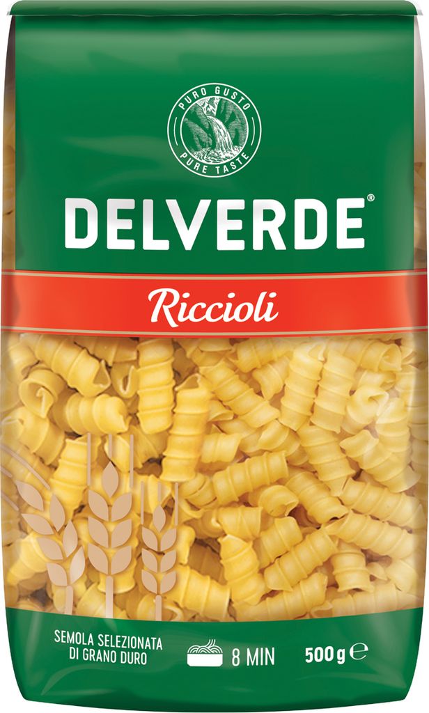 Delverde Ricciolo italienische Nudeln aus Hartweizengrieß 500g