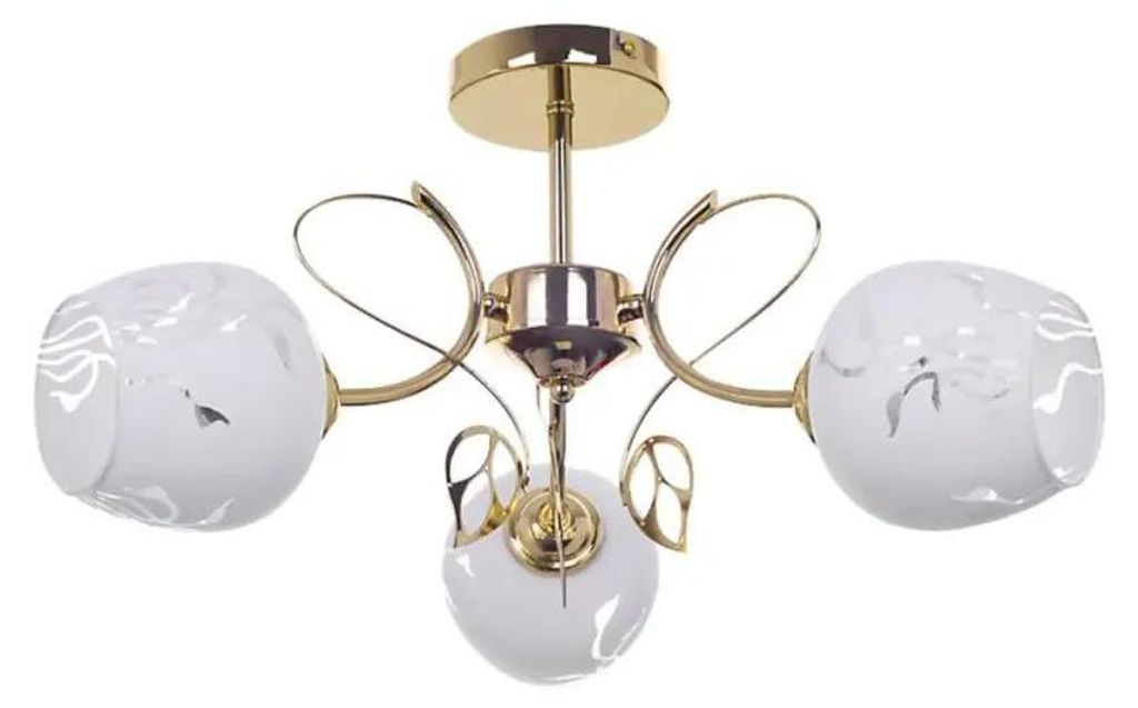 Plafonnier classique E27 3x40W couleur or 5098 Fauna Image du produit 
