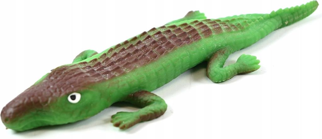 Dehnbares Krokodil Anti-Stress - Gummi Alligator Quetschball - Spielspaß & Stressabbau