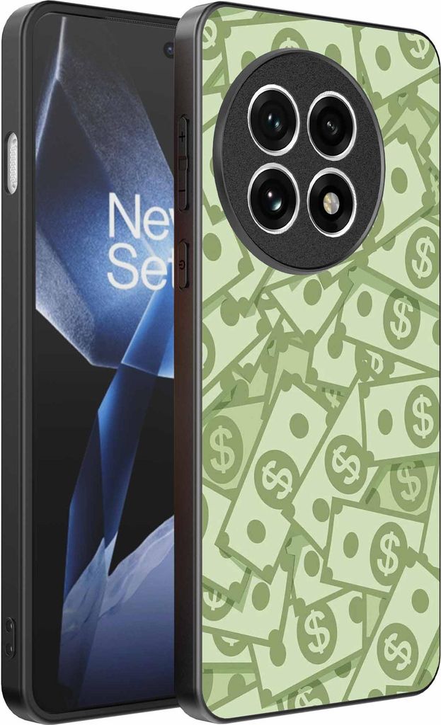Fit für OnePlus 13R Telefon Fall mit Geld Impressum - TPU Backcover Fall mit Geld Design - Smartphonics
